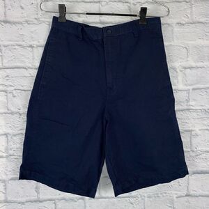 French toast 100% cotton uniform chino shorts navy blue sz 16 boys
